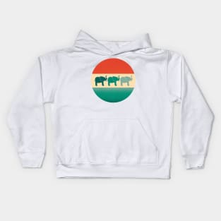 African Elephants Kids Hoodie